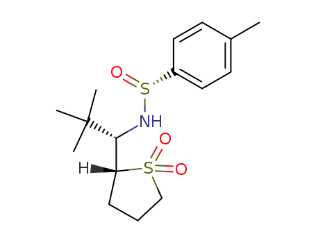(1R,2S,4R)-4-methyl-benzenesulfinic acid [1-(1,1-dioxo-tetrahydro-1λ6-thiophen-2-yl)-2,2-dimethyl-propyl]-amide