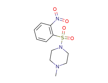 Molecular Structure of 325812-49-5 (Piperazine, 1-methyl-4-[(2-nitrophenyl)sulfonyl]-)