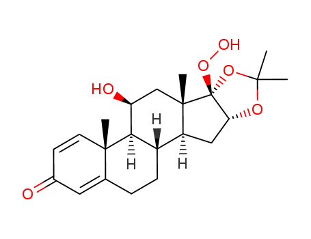 17β-hydroperoxy-11β-hydroxy-16α,17α-(1-methylethylidenedioxy)androsta-1,4-diene-3-one