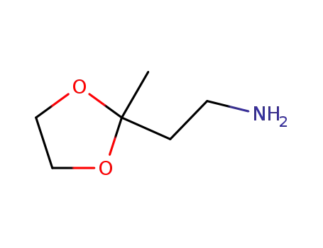 Molecular Structure of 62240-37-3 (2-(Aminoethyl)-2-methyl-1,3-dioxolane)