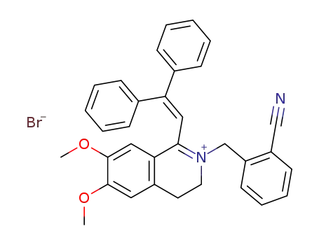 2-(2-cyanobenzyl)-1-(2',2'-diphenyl-1-ethenyl)-6,7-dimethoxy-3,4-dihydroisoquinolinium bromide