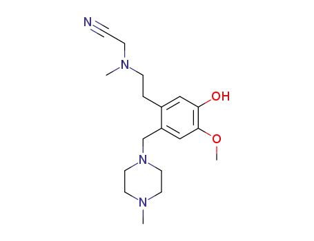 ({2-[5-hydroxy-4-methoxy-2-(4-methyl-piperazin-1-ylmethyl)-phenyl]-ethyl}-methyl-amino)-acetonitrile