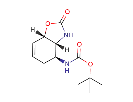 (2-oxo-2,3,3aβ,4α,5,7aβ-hexahydro-benzoxazol-4-yl)-carbamic acid tert-butyl ester