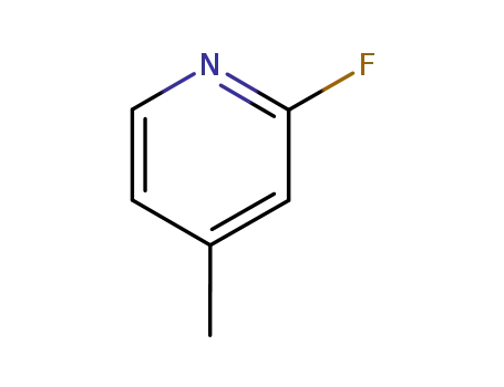 Molecular Structure of 461-87-0 (2-Fluoro-4-methylpyridine)
