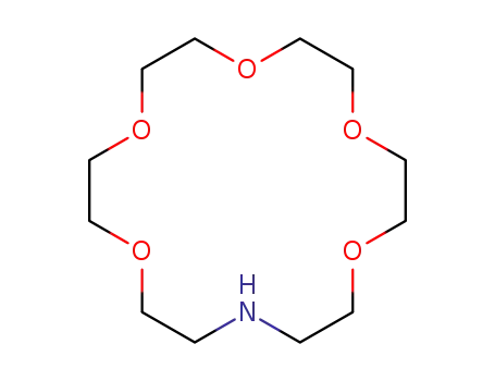 Molecular Structure of 33941-15-0 (1,4,7,10,13-Pentaoxa-16-azacyclooctadecane)