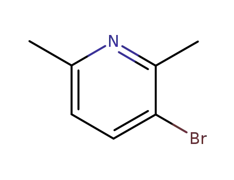 Molecular Structure of 3430-31-7 (3-Bromo-2,6-dimethylpyridine)