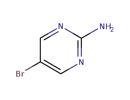 Molecular Structure of 7752-82-1 (2-Amino-5-bromopyrimidine)