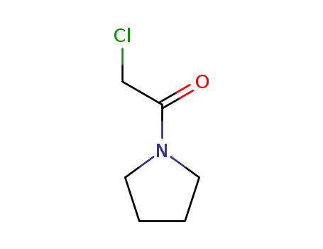 Molecular Structure of 20266-00-6 (2-CHLORO-1-PYRROLIDIN-1-YL-ETHANONE)