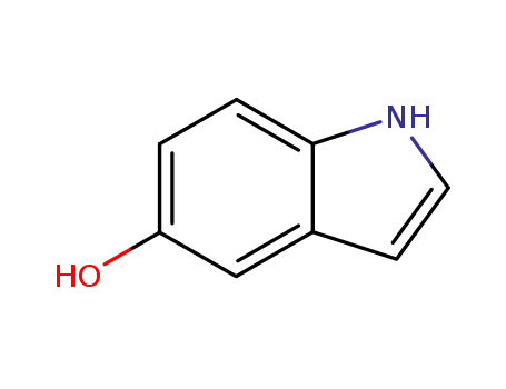 Molecular Structure of 1953-54-4 (5-Hydroxyindole)