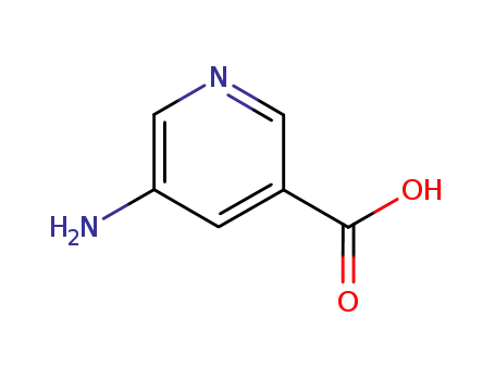 Molecular Structure of 24242-19-1 (5-Aminonicotinic acid)