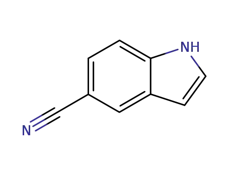 Molecular Structure of 15861-24-2 (5-Cyanoindole)