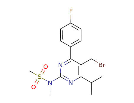 5-(Bromomethyl)-4-(4-fluorophenyl)-6-isopropyl-2-[methyl(methylsulfonyl)amino]pyrimidine