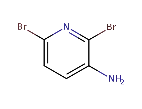 Molecular Structure of 39856-57-0 (2,6-Dibromopyridin-3-amine)