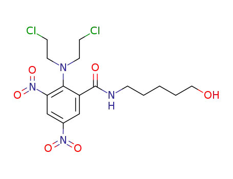 2-[bis(2-chloroethyl)amino]-N-(5-hydroxypentyl)-3,5-dinitrobenzamide