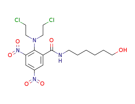 2-[bis(2-chloroethyl)amino]-N-(6-hydroxyhexyl)-3,5-dinitrobenzamide
