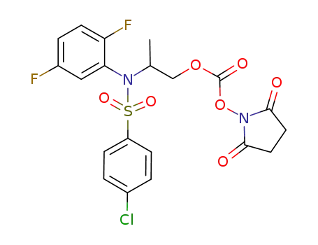 carbonic acid rac-2-{[(4-chlorophenyl)sulfonyl]-(2,5-difluorophenyl)amino}-propyl ester 2,5-dioxopyrrolidin-1-yl ester