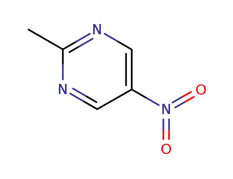 Molecular Structure of 14080-34-3 (Pyrimidine, 2-methyl-5-nitro- (8CI,9CI))