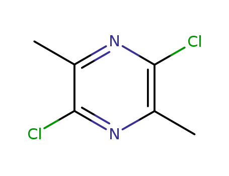 Molecular Structure of 27023-19-4 (2,5-DICHLORO-3,6-DIMETHYLPYRAZINE)