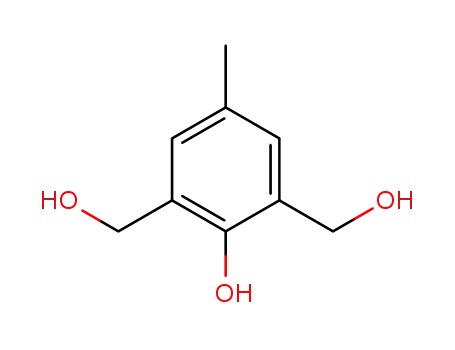 Molecular Structure of 91-04-3 (2,6-Bis(hydroxymethyl)-p-cresol)