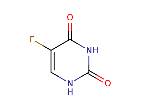 51-21-8,5-Fluorouracil,Ro-2-9757;Phtoruracil;2,4(1H,3H)-Pyrimidinedione,5-fluoro-;Phthoruracil;5-Fluoro-2,4(1H, 3H)-pyrimidinedione;Fluoroplex;5-Fluoracyl;Efudex;Effluderm (free base);U 8953;Adrucil;Efurix;5-Ftouracyl;U-8953;Arumel;Kecimeton;Fluro Uracil;Uracil, 5-fluoro- (VAN 8CI);Fluracil;Efudix;Ro 2-9757;Fluracilum;5-FU;5-Fluoro-2,4-pyrimidinedione;