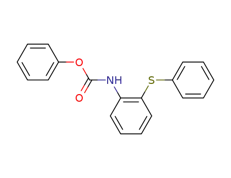 Molecular Structure of 111974-73-3 (Phenyl2-(Phenylthio)Phenylcarbamate)
