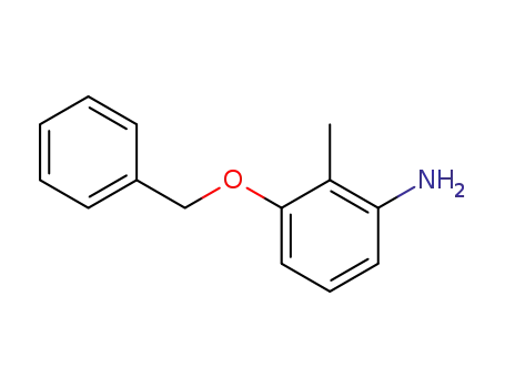Molecular Structure of 65361-82-2 (3-(BENZYLOXY)-O-TOLUIDINE)