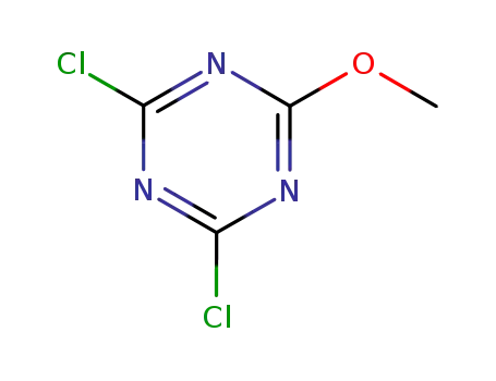 Molecular Structure of 3638-04-8 (2,4-Dichloro-6-methoxy-1,3,5-triazine)