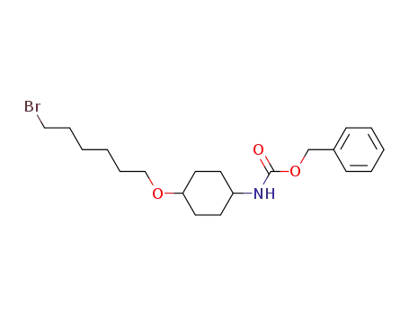 trans-[4-(6-Bromo-hexyloxy)-cyclohexyl]-carbamic acid benzyl ester