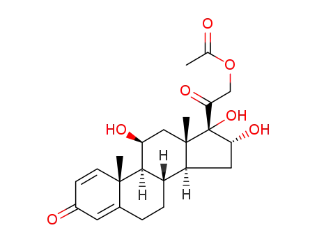 Molecular Structure of 86401-80-1 (16alpha-Hydroxyprednisonlone acetate)