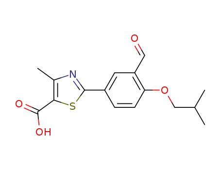2-[3-formyl-4-(2-methylpropoxy)phenyl]-4-methyl-5-thiazolecarboxylic acid