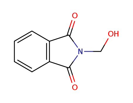 118-29-6,N-(Hydroxymethyl)phthalimide,N-Hydroxymethyl Phthalimide;Phthalimide,N-(hydroxymethyl)- (6CI,7CI,8CI);(Hydroxymethyl)phthalimide;2-(Hydroxymethyl)-1H-isoindole-1,3(2H)-dione;2-(Hydroxymethyl)isoindoline-1,3-dione;N-Methylolphthalimide;NSC 27350;NSC 27471;NSC39723;Phthalimidomethyl alcohol;