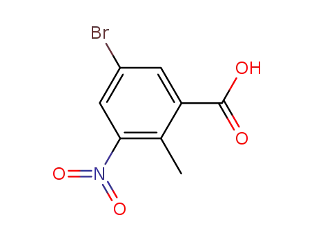 Molecular Structure of 107650-20-4 (5-BROMO-2-METHYL-3-NITROBENZOIC ACID)