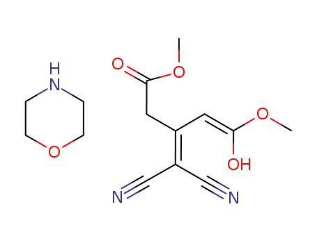 methyl 3-(dicyanomethylene)-5-hydroxy-5-methoxy-4-pentenoate morpholine salt