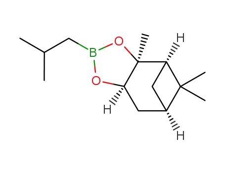 2-(2-methylpropyl)-(3aS,4S,6S,7aR)-hexahydro-3a,5,5-trimethyl-4,6-methano-1,3,2-benzodioxaborole