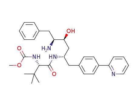 methyl (S)-1-((2S,4S,5S)-5-amino-4-hydroxy-6-phenyl-1-(4-(pyridin-2-yl)phenyl)hexan-2-ylamino)-3,3-dimethyl-1-oxobutan-2-ylcarbamate