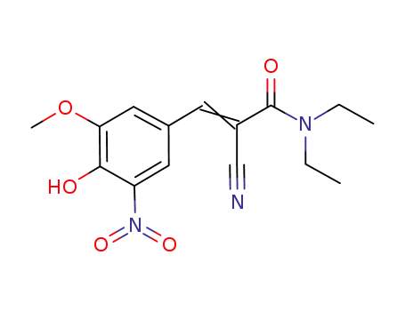 2-cyano-N,N-diethyl-3-(4-hydroxy-3-methoxy-5-nitrophenyl)prop-2-enamide