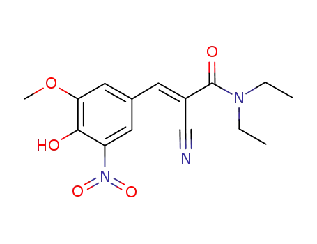 (2E)-2-cyano-3-(3-methoxy-4-hydroxy-5-nitro-phenyl)-N,Ndiethylprop-2-enamide