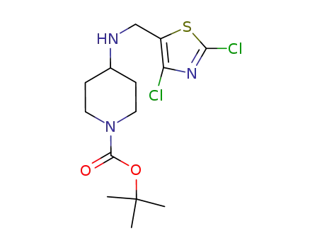 4-{[(2,4-dichloro-thiazol-5-yl)methyl]-amino}-piperidine-1-carboxylic acid t-butyl ester