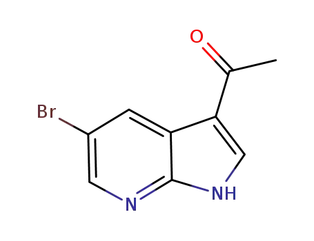 Molecular Structure of 866545-96-2 (1-(5-Bromo-7-azaindole)ethanone)