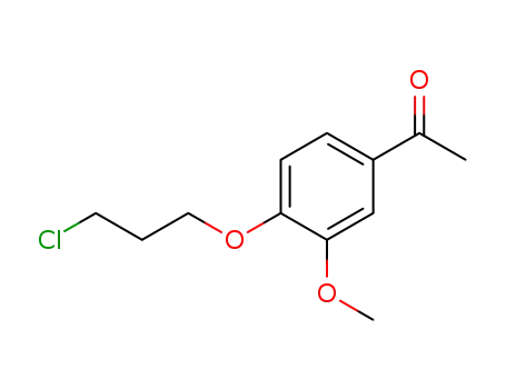 Molecular Structure of 58113-30-7 (4-(3-chloropropoxy)-3-methoxyacetophenone)