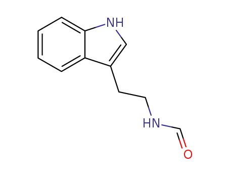 Molecular Structure of 6502-82-5 (N-[2-(1H-indol-3-yl)ethyl]formamide)