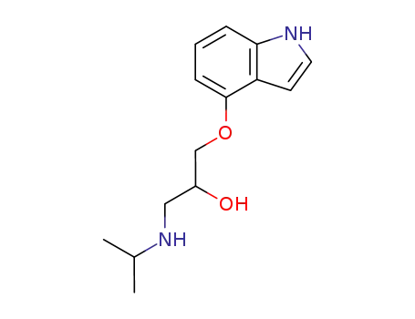 Molecular Structure of 13523-86-9 (Pindolol)