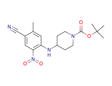 1,1-dimethylethyl 4-[(4-cyano-5-methyl-2-nitrophenyl)amino]-1-piperidinecarboxylate