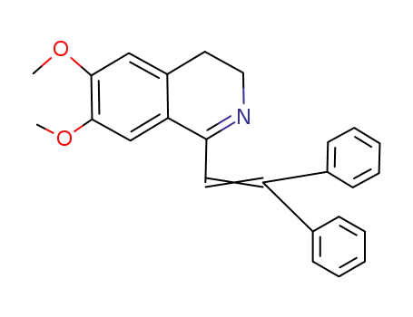 Molecular Structure of 537040-39-4 (Isoquinoline, 1-(2,2-diphenylethenyl)-3,4-dihydro-6,7-dimethoxy-)