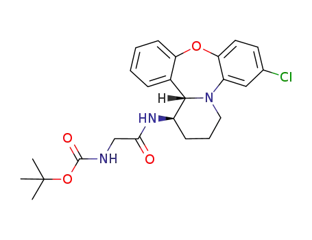 [[[(trans-7-chloro-2,3,4,14b-tetrahydro-1H-dibenzo[b,f]pyrido[1,2-d][1,4]oxazepin-1-yl)amino]carbonyl]methyl]carbamic acid 1,1-dimethylethyl ester