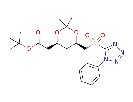 1,1-dimethylethyl 2,4,6-trideoxy-3,5-O-(1-methylethylidene)-6-[(1-phenyl-1H-tetrazol-5-yl)sulfonyl]-D-erythro-hexonate