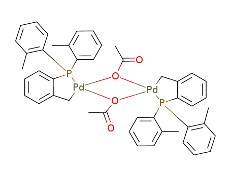 di-m-acetato-bis{2-(diortho-tolylphosphino)benzyl-C,P}dipalladium(II)