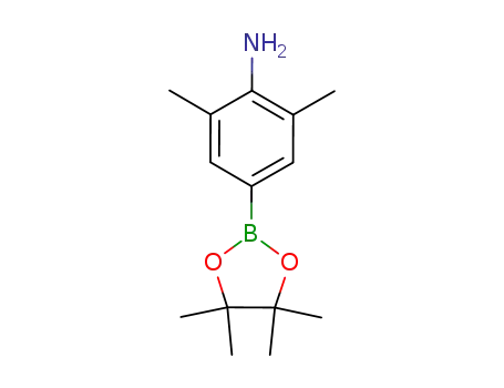Molecular Structure of 1004761-68-5 (2,6-Dimethyl-4-(4,4,5,5-tetramethyl-1,3,2-dioxaborolan-2-yl)aniline)