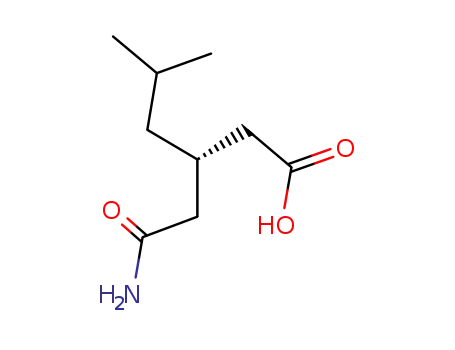 Molecular Structure of 181289-34-9 (Hexanoicacid, 3-(2-amino-2-oxoethyl)-5-methyl-, (3S)-)