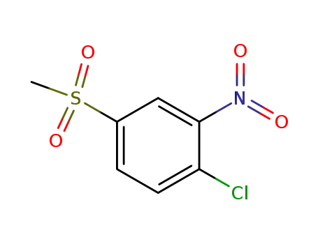 Molecular Structure of 97-07-4 (4-Chloro-3-nitrophenyl methyl sulfone)